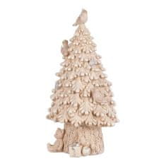 Autronic Božićni ukrasi Tree - polyresin decoration, beige color (AL1542)