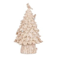 Autronic Božićni ukrasi Tree - polyresin decoration, beige color (AL1542)