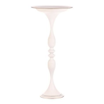 Autronic Metalna zdjela Metal bowl - on a stand, 83 cm, for arranging, white color (FUP538)