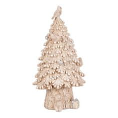 Autronic Božićni ukrasi Tree - polyresin decoration, beige color (AL1542)