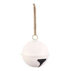 Autronic Viseći ukras Metal bell - hanging decoration, white color (KOC508 WT)