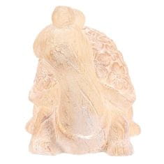 Autronic Vrtni ukrasi Turtle - magnesium, larger, flower pattern, wood imitation (SM507-L)