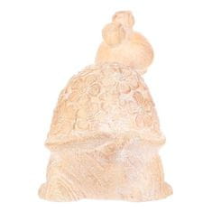 Autronic Vrtni ukrasi Turtle - magnesium, larger, flower pattern, wood imitation (SM507-L)