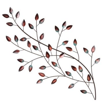 Autronic Zidna dekoracija Branch with leaves - metal wall decoration (FA22-001)