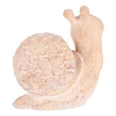 Autronic Vrtni ukrasi Snail - magnesium, larger, flower pattern, wood imitation (SM506-L)