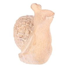 Autronic Vrtni ukrasi Snail - magnesium, larger, flower pattern, wood imitation (SM506-L)