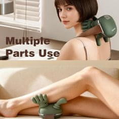 FRILLA® Shiatsu jastuk za masažu s grijanjem 3D, podesiva brzina i smjer | MASSORA