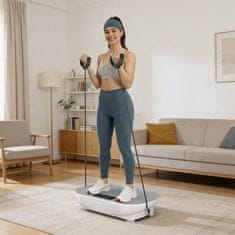 Merach VibPlate vibracijska platforma za vježbanje, bijela