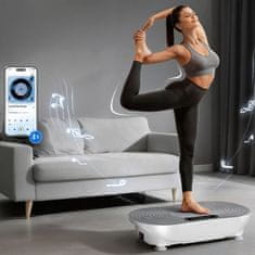 Merach VibPlate vibracijska platforma za vježbanje, bijela