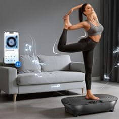 Merach VibPlate vibracijska platforma za vježbanje, crna