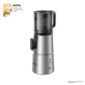 Mova SJ10 vijčani sokovnik, crno-srebrn