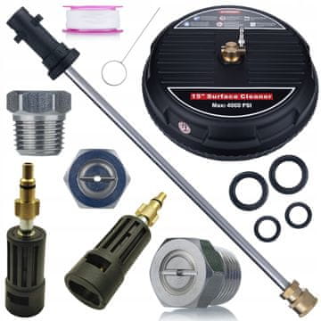 Rosfix Set Pribora Za Visokotlačni Čistač – T-Racer + Cijev 34 CM + Adapter | Kompatibilno S Kärcher K2–K7