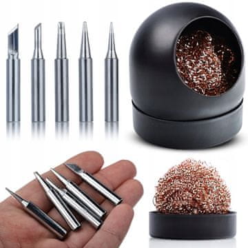 Rosfix Set 5 Mlaznica 900M – Mlaznica Za Lemilicu, Visoka Kvaliteta, Kompatibilan S Wep, YIHUA, 936, 858D+ | Duljina 26 MM, Promjer 6 MM