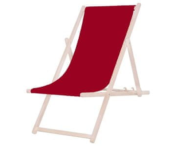 Platinet PSW sklopiva ležaljka, drvena, bordo crvena