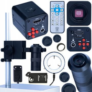 Rosfix Set Mikroskop Norma Black PRO 4W1 – Kamera Hdmi 1080P, Objekti 100X | LED Osvjetljenje
