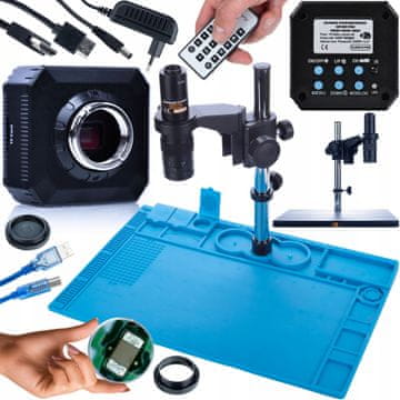 Rosfix Set Earth PRO Mcep-0.5X Mikroskop, Orion PRO Kmop-Hdmi-Usbi Kamera, Silikonska Mata 480X320MM | 7-45X, 16Mp, Hdmi, Antistatička