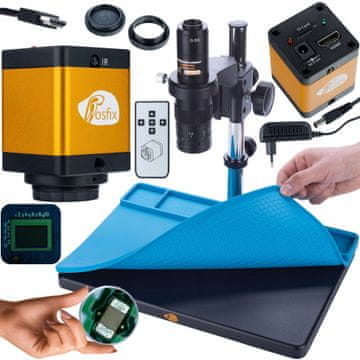 Rosfix Set Mikroskop Earth PRO Mcep-0.5X + Kamera Pegasus PRO Kmpp-Hdmi-Tf 12Mp – Silikonska Podloga 380X260MM | Hdmi, 720P, 12Mp