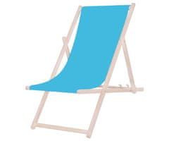 Platinet PSW sklopiva ležaljka, drvena, svijetlo plava