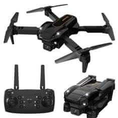 Lean-toys Punjivi LED sklopivi dron s HD kamerom 2,4 GHz SY16 FLOW HOVER