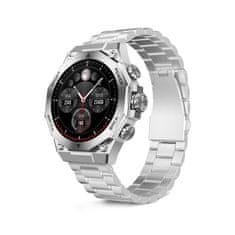 Ksix smartwatch Titanium, 1.43” AMOLED, 2 remena, 5 dana aut., srebrni