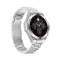 Ksix smartwatch Titanium, 1.43” AMOLED, 2 remena, 5 dana aut., srebrni