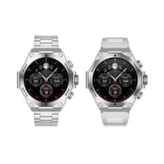 Ksix smartwatch Titanium, 1.43” AMOLED, 2 remena, 5 dana aut., srebrni