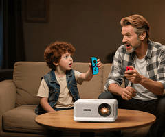 Byintek Love U14 Pro prijenosni LED projektor, Android, WIFI, 4K UHD + daljinski upravljač