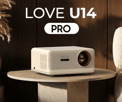 Byintek Love U14 Pro prijenosni LED projektor, Android, WIFI, 4K UHD + daljinski upravljač