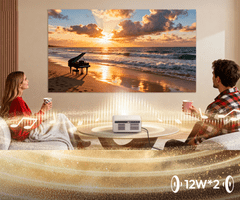 Byintek Love U14 Pro prijenosni LED projektor, Android, WIFI, 4K UHD + daljinski upravljač