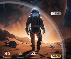 Byintek Love U14 Pro prijenosni LED projektor, Android, WIFI, 4K UHD + daljinski upravljač