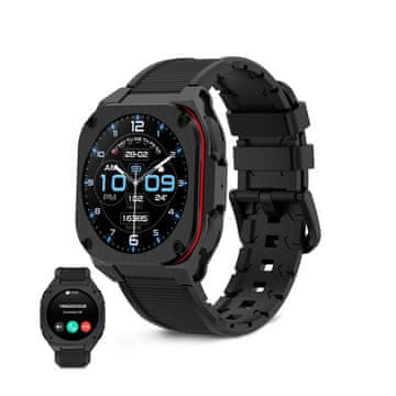 Ksix smartwatch Zenthium, 1.32" AMOLED, 30 dana baterija, IP68, crni