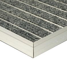 Northix Aluminijski otirač za vrata s četkastim trakama protiv prljavštine