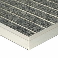 Northix Aluminijski otirač za vrata s četkastim trakama protiv prljavštine