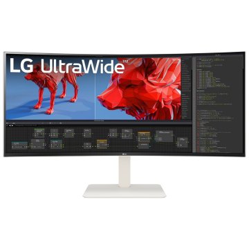 LG 95,3cm/38 (3840x1600) 38BR85QC-W 21:9 Nano IPS 1ms 144Hz 2xHDMI DisplayPort USB-C RJ45 KVM Speaker White