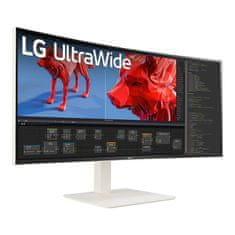 LG 95,3cm/38 (3840x1600) 38BR85QC-W 21:9 Nano IPS 1ms 144Hz 2xHDMI DisplayPort USB-C RJ45 KVM Speaker White