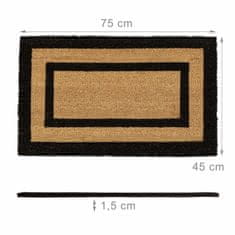 Northix Duguljasti otirač od kokosovih vlakana, neklizajući