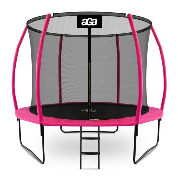 Aga SPORT EXCLUSIVE Trampolin 305 cm Ružičasta + zaštitna mreža + ljestve
