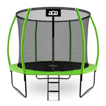 Aga SPORT EXCLUSIVE Trampolin 305 cm Svijetlo zelena + zaštitna mreža + ljestve