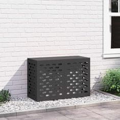 Vidaxl Pokrov za klima uređaj Crna 90 x 40 x 60 cm Čelik