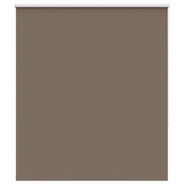 Vidaxl Rolo zavjesa Blackout Coffee 130x130 cm Širina tkanine 126,6 cm
