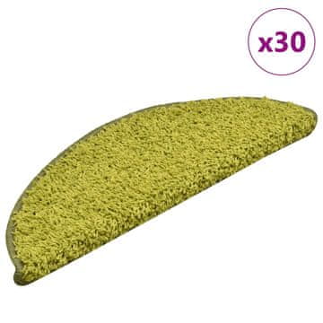 Vidaxl Prostirke za stepenice 30 kom. zelene 56x17x3 cm