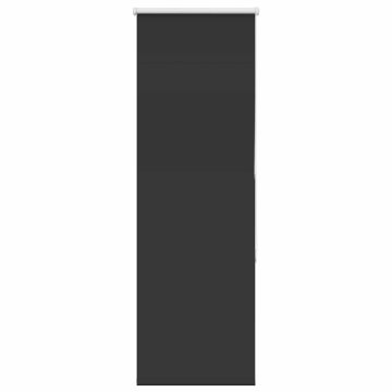 Vidaxl Rolo zavjesa Blackout Black 60x130 cm Širina tkanine 55,7 cm