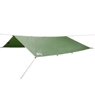 Vidaxl Cerada za kampiranje zelena 500 x 294 cm vodootporna