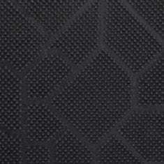 Northix Gumeni otirač za vrata neklizajući crni s uzorkom