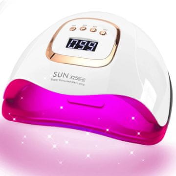 slomart UV lampa za nokte 380W, LED sušilica za nokte s automatskim senzorom i 4 postavke timera, UV/LED lampa za gel nokte, za kućnu upotrebu i salon