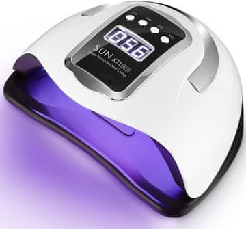 slomart UV LED lampa za gel nokte, 280W 66LEDs profesionalna brza sušilica za nokte s 4 timera, LCD zaslonom i pametnim senzorom za nokte na rukama i nogama te za sve gel lakove, šelak
