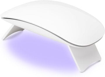 slomart Madenia Mini UV lampa za gel nokte, 6W USB prijenosni sušač za nokte, UV LED lampa za nokte sa 60s timerom, mini UV lampa za nokte za gel lak, gel nokte, shellac za početnike, bijela