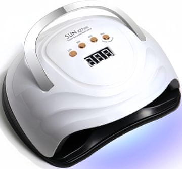 slomart UV svjetla za gel nokte, profesionalna UV lampa za nokte 380W s 81 LED diodom, automatski senzor, 4 timera