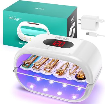 slomart ISTOYO Dvostrana UV lampa, UV svjetlo za smolu s digitalnim zaslonom i dužom postavkom vremena (2 m, 3 m, 5 m), djeljiva upotreba, velika UV smolna lampa za stvrdnjavanje smole, kalupi za smolu