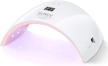 slomart SUNUV Sušilica za nokte LED UV, lampa za gel nokte, timer 30s/60s, infracrveni senzor, LCD zaslon, prikladno za sve gelove, za manikuru/pedikuru, nail art kućni salon, poklon za žene